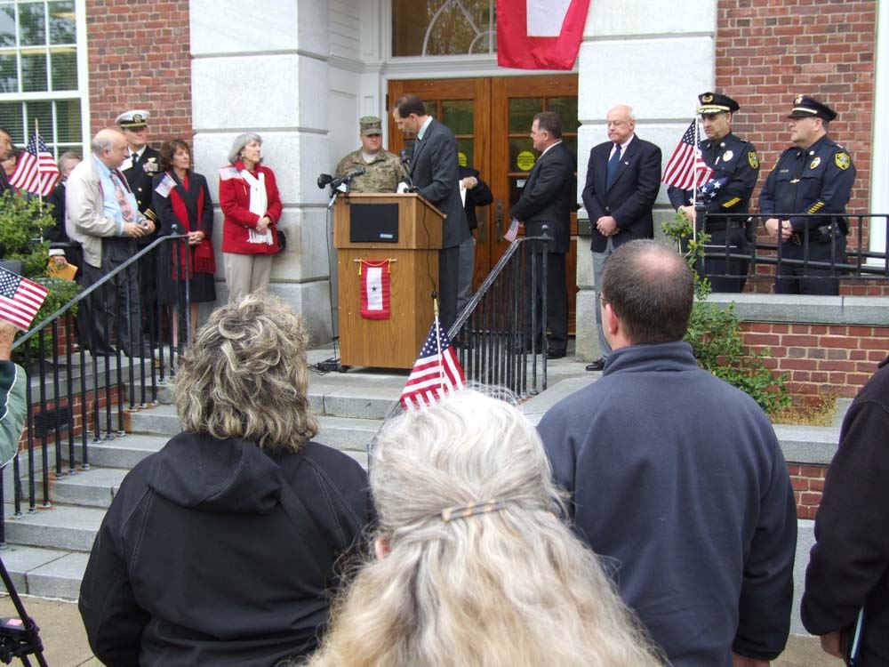 State Senator Robert L. Hedlund speaking 4